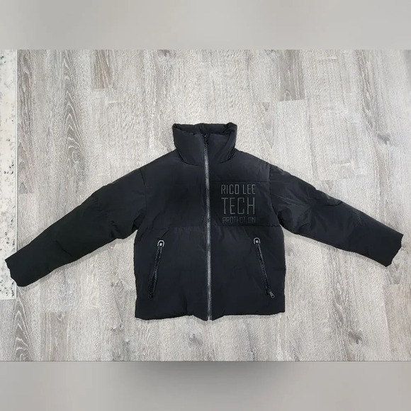 NWT Y2K Designer Rico Lee Unisex Down Puffer Jacket sz M - Picture 3 of 9